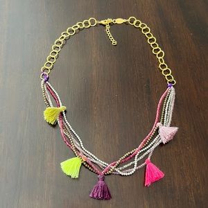 Tassel beaded necklace